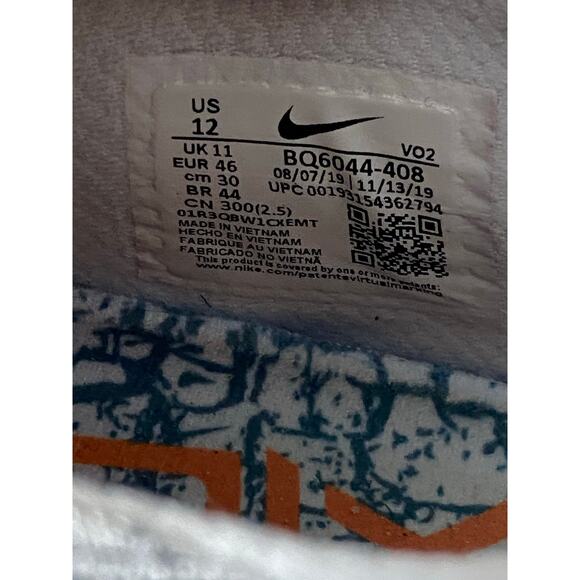 NIKE REACT METCON Cross Training Sneakers White/Blue Size 12 - Picture 5 of 11